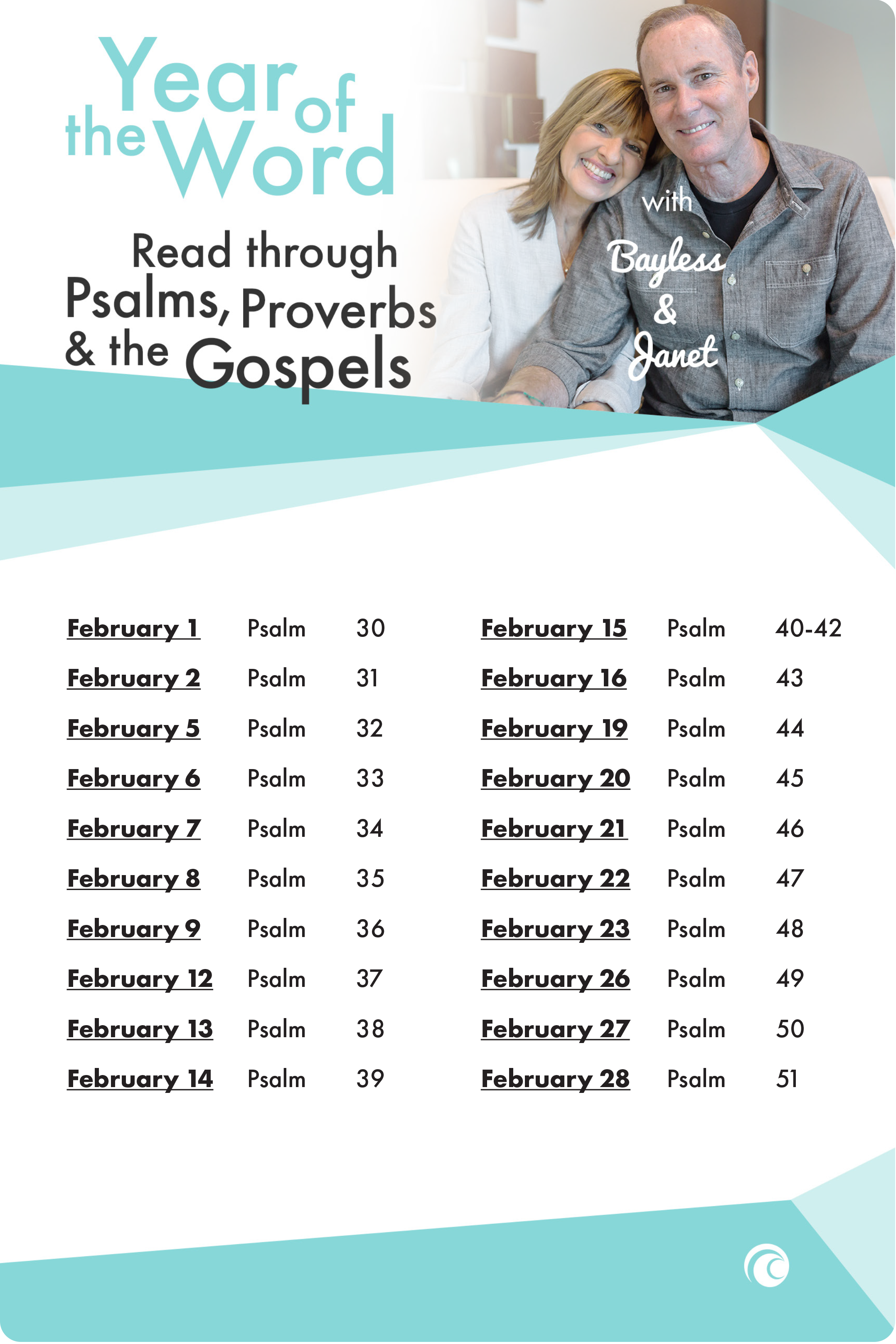 Year of the World Psalms Proverbs Gospels